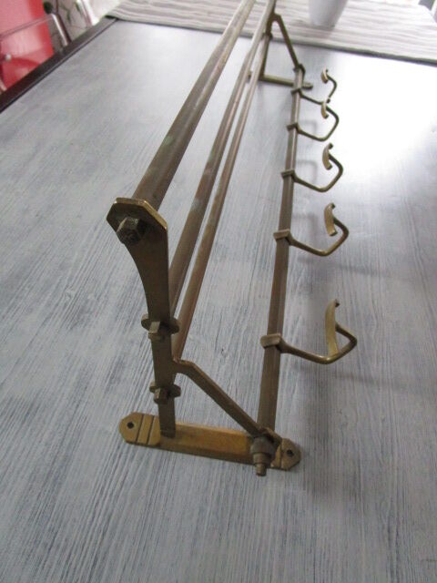 Brass coat rack
