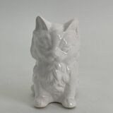 Vintage ceramic pot holder in the shape of a cat