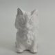 Cache pot ceramique vintage en forme de chat