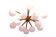 Lustre en laiton et opaline