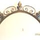 Deknudt 60s gold brass oval mirror- 65x50cm