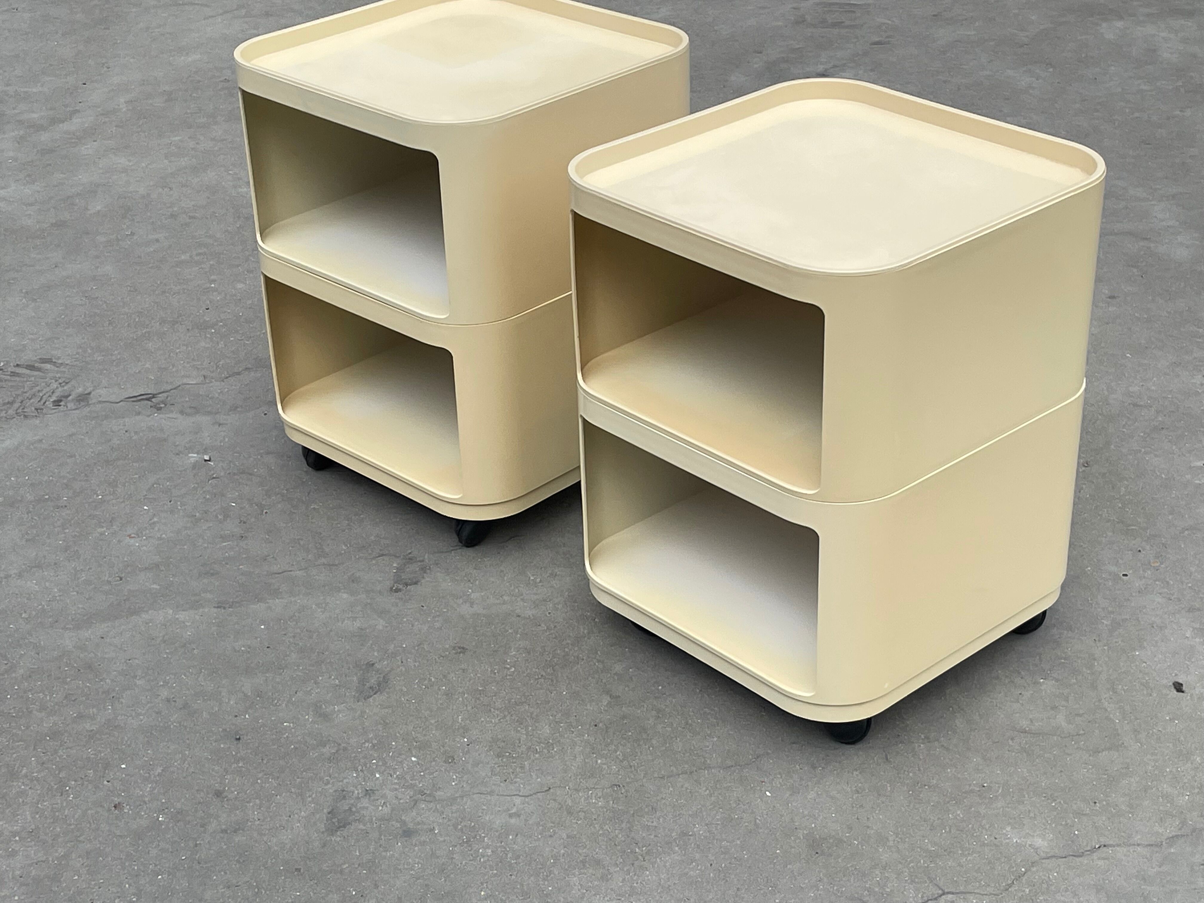 Set of Two Componibili by Anna Castelli Ferrieri for Kartell