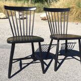 Pair of Hagafors vintage Scandinavian design chairs