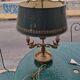 Large gilded bronze hot water bottle lamp