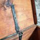 Antique French pine chest – 1838, painted folk art