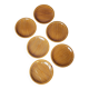 6 assiettes à dessert en barbotine Salins