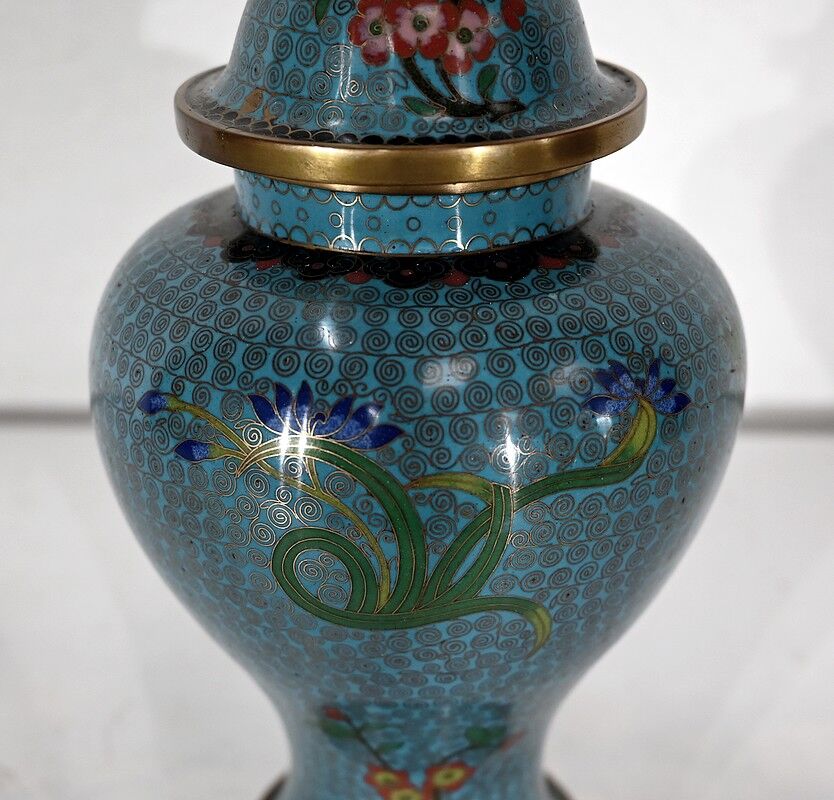 Potiche in cloisonné and bronze enamels, Japan – late nineteenth