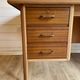 Vintage Mid-Century brass sabot ministerial/management desk