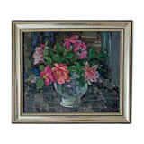 "Roses in the vase" by Pustoshkin painting