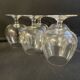 6 old tasting balloon glasses (cognac/armagnac) - light blown crystal