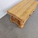 French solid oak coffee table 1970s