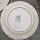 Lot of 8 flat plates in antique English earthenware, fine ware, with patterns.