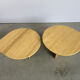 Pair of vintage travertine coffee tables or side tables, 1970s