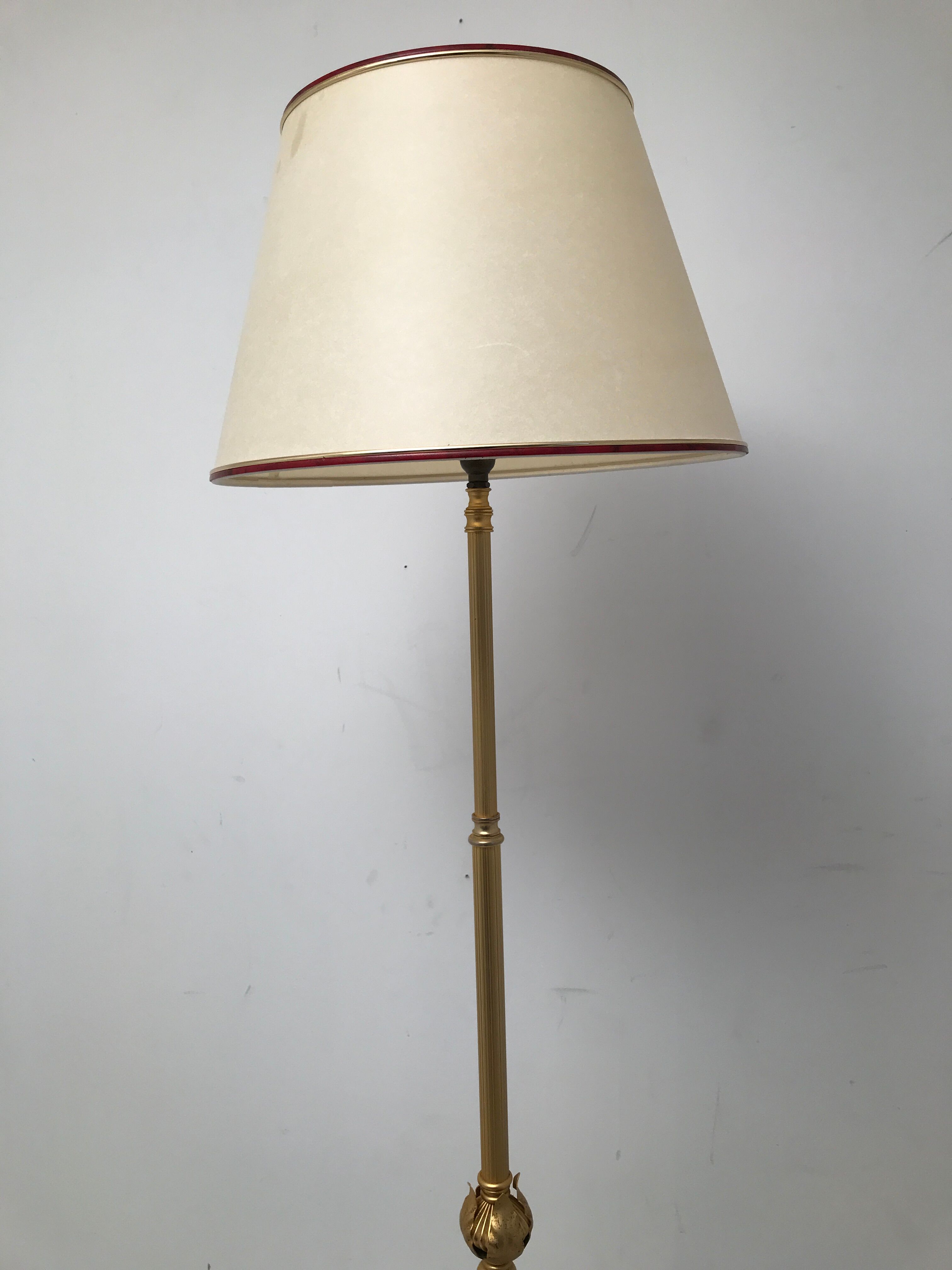 Vintage golden brass lamp anne 50