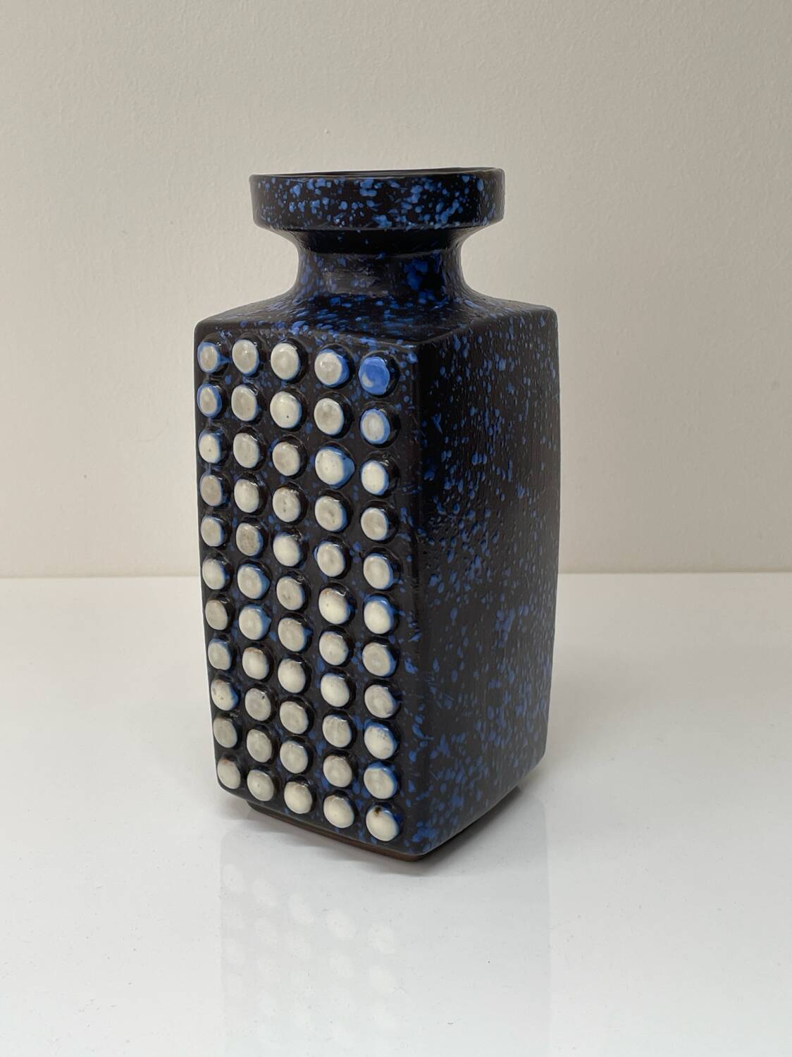 • Brutalist ceramic vase West Germany 1970s