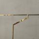 Vintage brass counterweight floor lamp