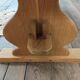 Monastery table with extension solid oak wood