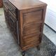 Antique solid wood sideboard with drawers and two doors