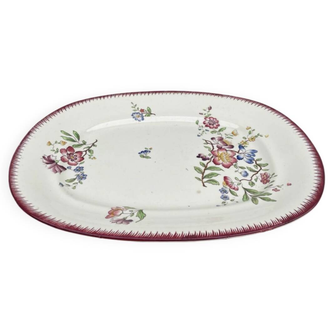 Ironstone serving platter Sarreguemines Strasbourg
