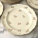 Set of 11 flat plates porcelain from Limoges