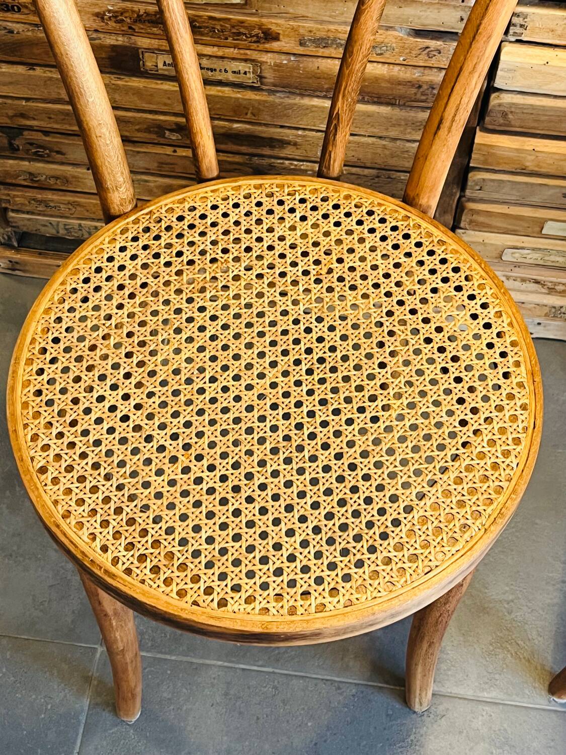 Thonet cane chairs