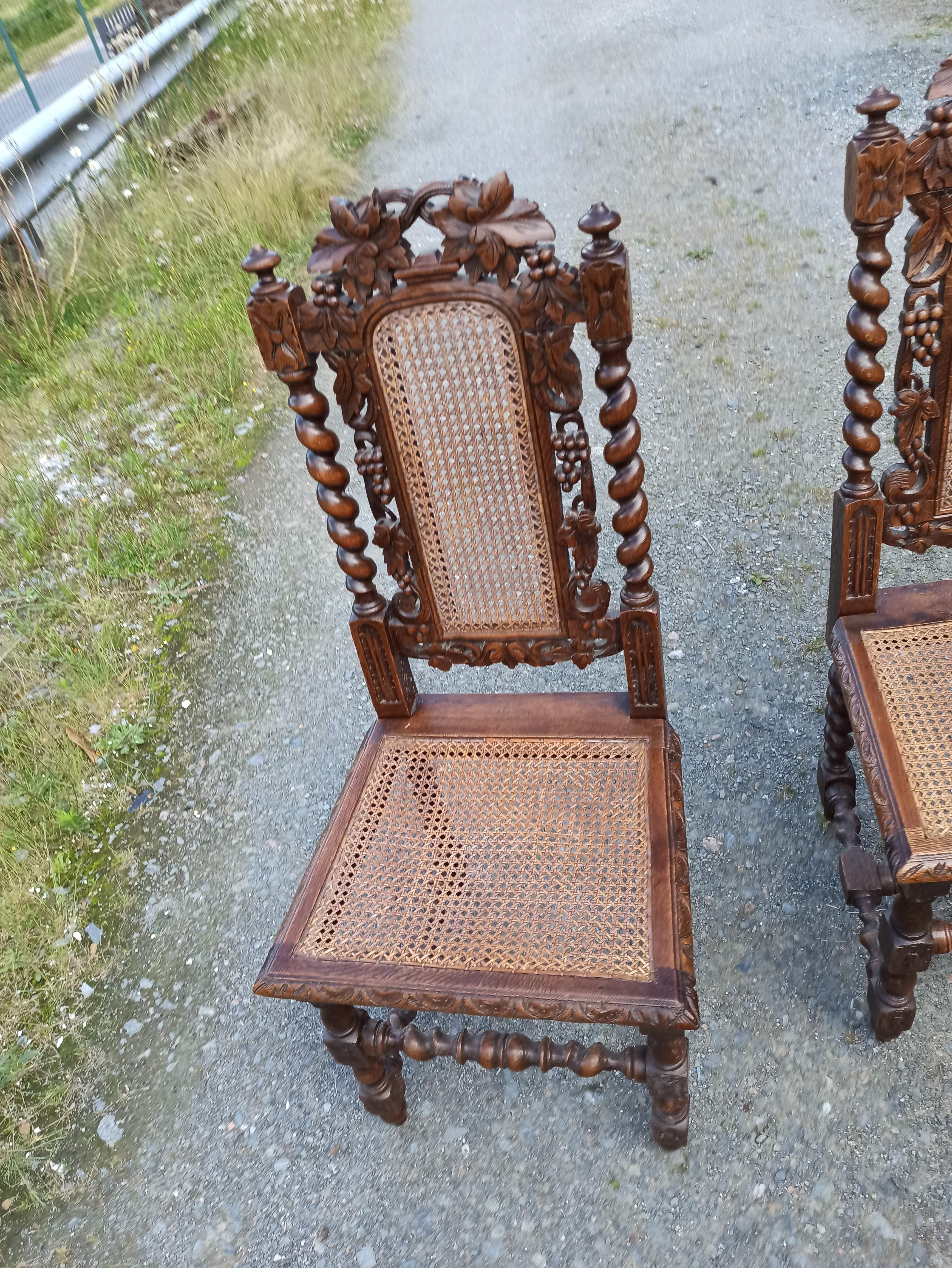 6 Louis XIII style chairs