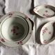22 assiettes plates  porcelaine de Limoges , fleurs