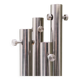 Sculptural lamp - coat rack in steel and marble, Italian, Space Age, Decorative