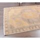 Vintage Turkish Oushak Handmade Wool Cotton Orange Runner Rug 97x327