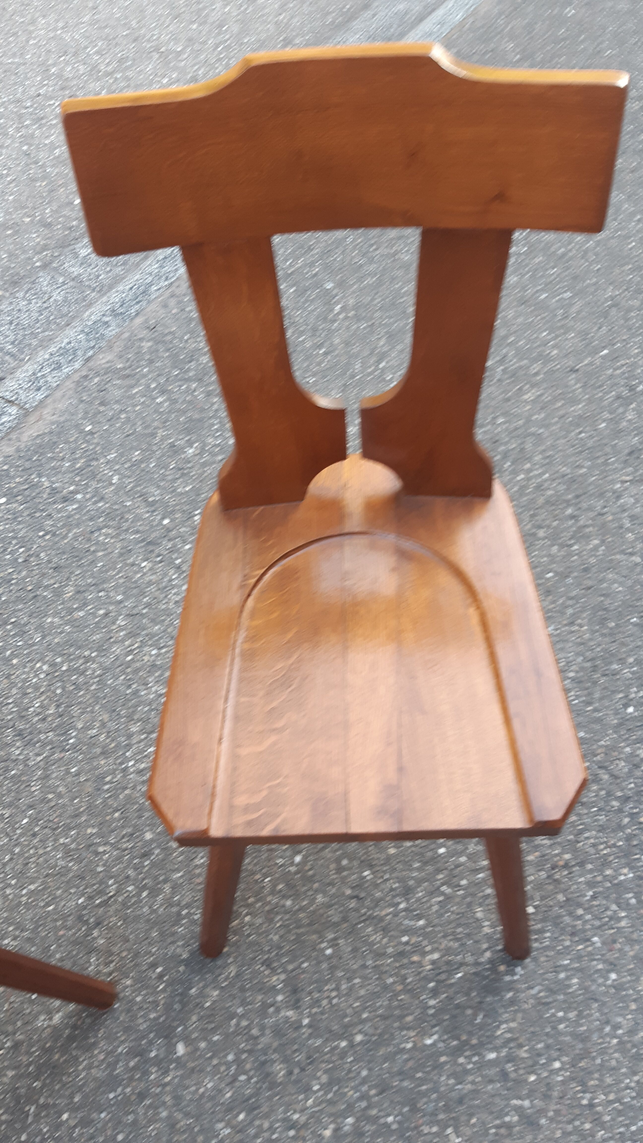 Brutalist bistro chairs from the 70s