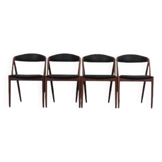Set of four teak chairs, Danish design, 1970s, designer: Kai Kristiansen