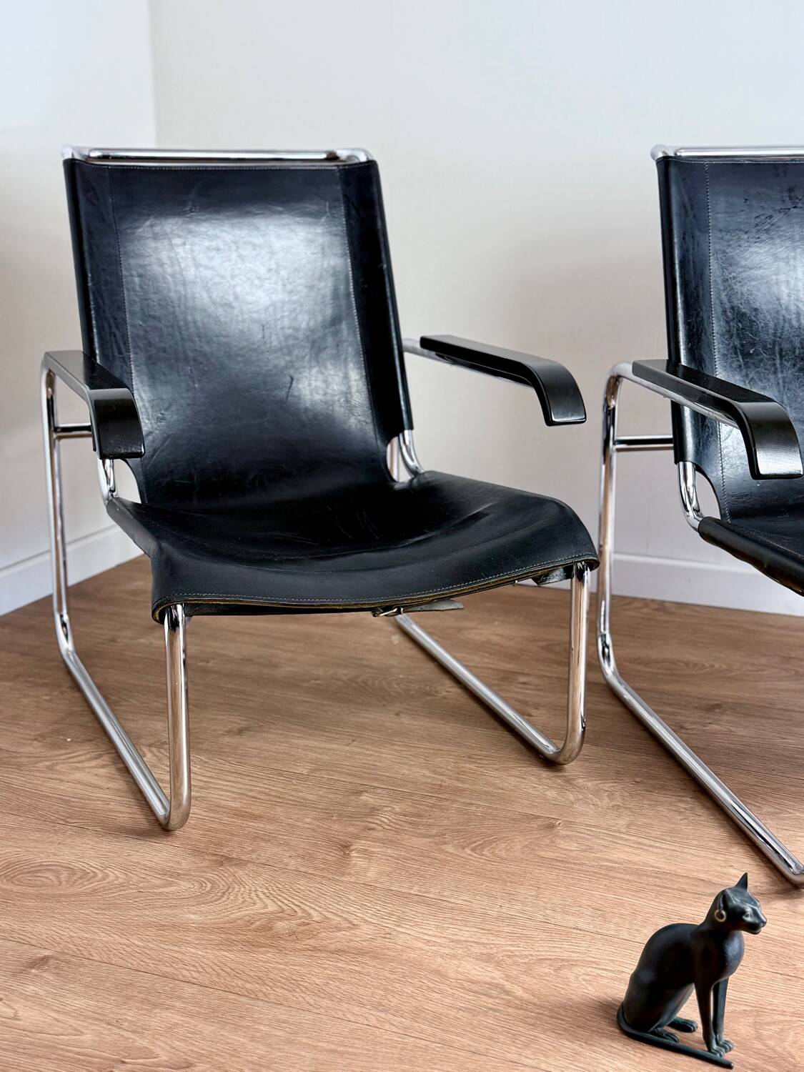 Pair of Thonet B35 armchairs - Marcel Breuer Bauhaus edition - vintage