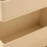 Space Age white Joe Colombo 'Boby' storage trolley, 1970s