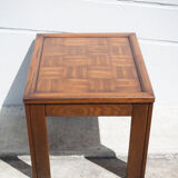 Coffee table wood top parquet
