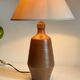 Vintage glazed stoneware lamp from Portugal.