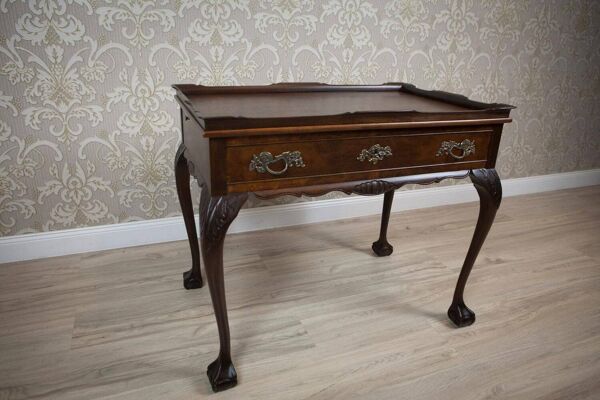 Table à thé murale de type Chippendale, 1950