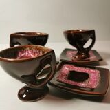 Vallauris Coffee/Tea Service 13 Pieces including Mugs. Signed Vintage