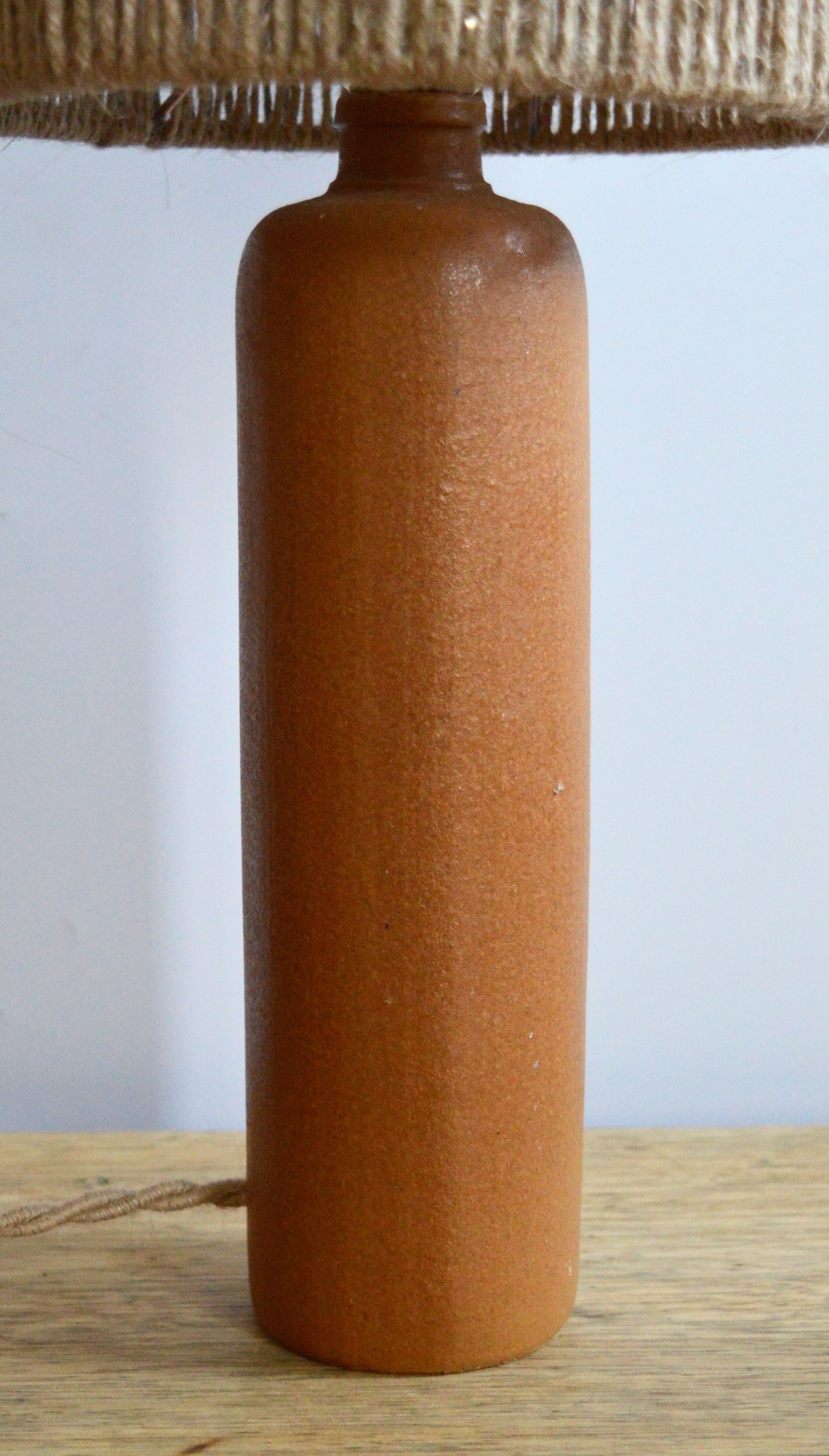 Rope and sandstone lamp