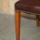 Fauteuil de bureau Gainsborough style George II Chesterfield cuir