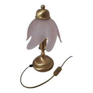 lampe de table en verre - 1980