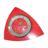 Bayard vintage formica wall clock red