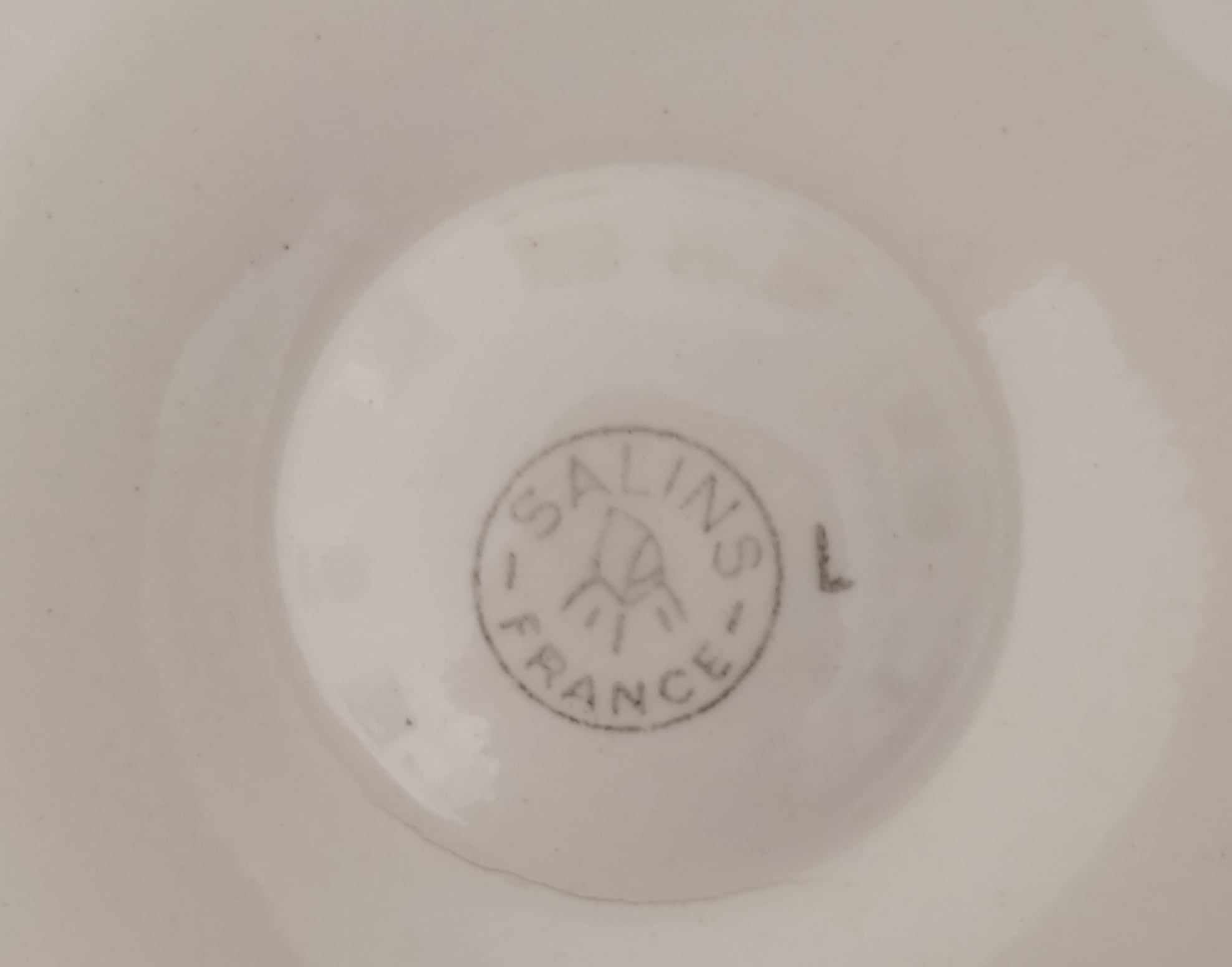 Plates Oysters Shellfish Seafood Earthenware Salins Vintage