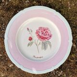 Assiette rose