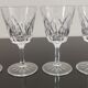 Set of 4 glasses of water/wine foot in vintage shell chiseled crystal