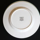 Series of 8 flat plates for dinner. Heinrich Villeroy & Boch. Golden Birds