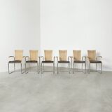 Six chaises à repas Tecta D20, années 1980