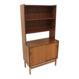 Scandinavian teak bookcase chest of drawers, Sweden, 1960