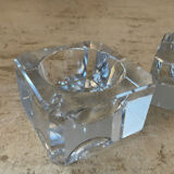 Pair of vintage crystal salerons