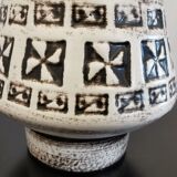 Vintage cone vase Ilkra geometric design