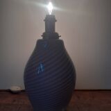 Striated Murano glass lamp, 1970s